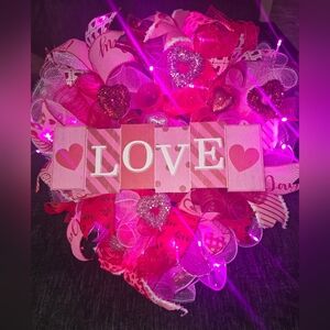 Handmade Valentines wreath